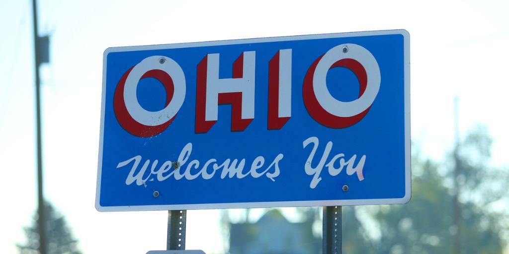 Welcome to Ohio sign